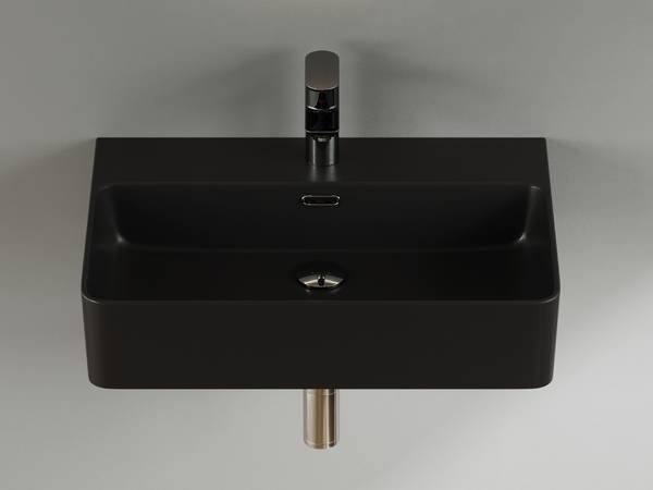 Waschbecken Pure Essence Schwarz - Keramik - 60 x 14 x 42 cm