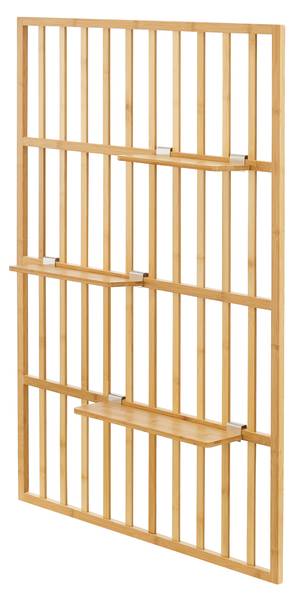 Wandregal Røst Beige - Bambus - 80 x 120 x 13 cm