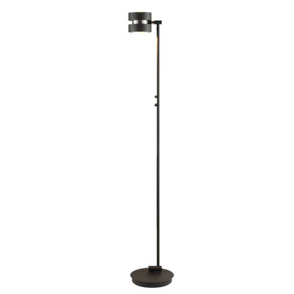 LED Stehlampe mit stufenlosem Schwarz - Metall - 26 x 146 x 26 cm