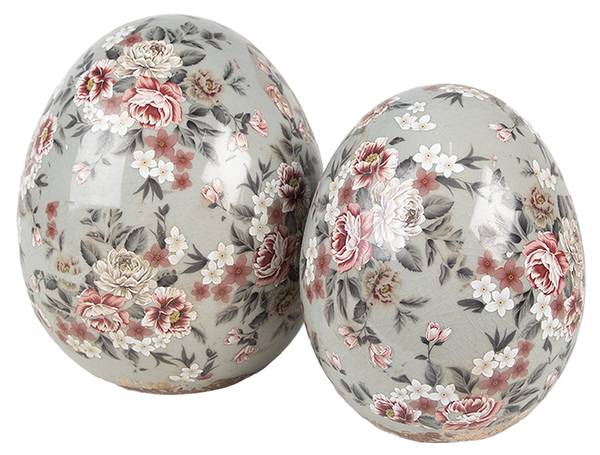 Decoratie Beeld Ei Deco&Preston 10 x 12 x 10 cm