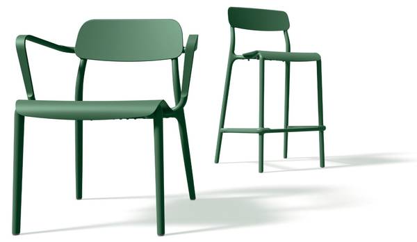 Gartenstühle GALIO B 4er Set Grün - 4er Set