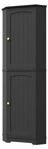 Küchenschrank ECKBAHEI241 Ⅵ Schwarz - Holzwerkstoff - 42 x 166 x 42 cm