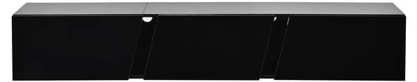 TV-meubel Ourea Ⅵ zwart - plaatmateriaal op houtbasis - 35 x 30 x 180 cm