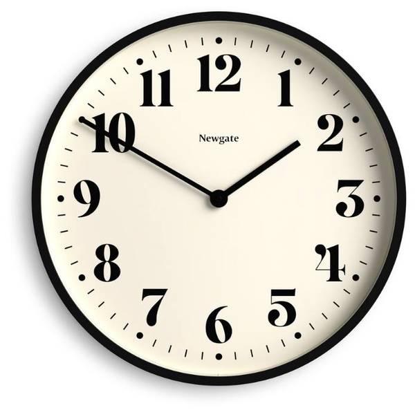Wanduhr Number Two Theatre Schwarz - Kunststoff - 45 x 45 x 5 cm