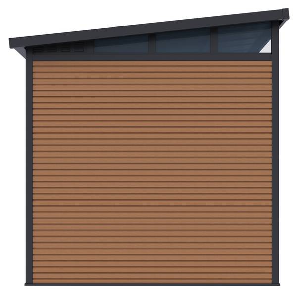Gartenhaus WPC 278 Braun - Metall - 218 x 226 x 278 cm