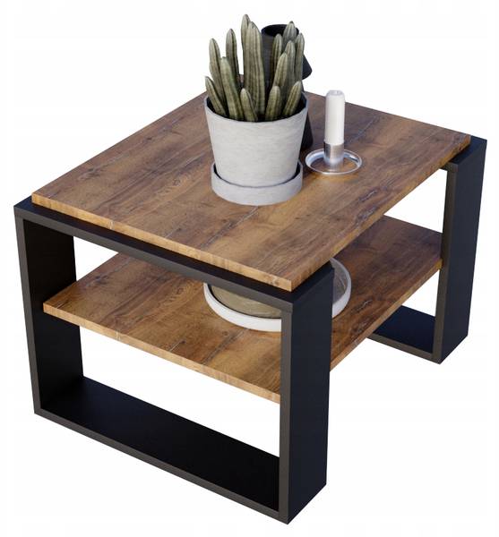 Couchtisch KAJA 63 Holz - Schwarz