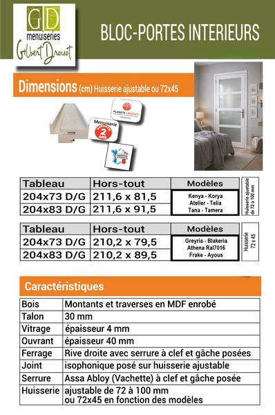 Innentür Telia 1389 Breite: 83 cm