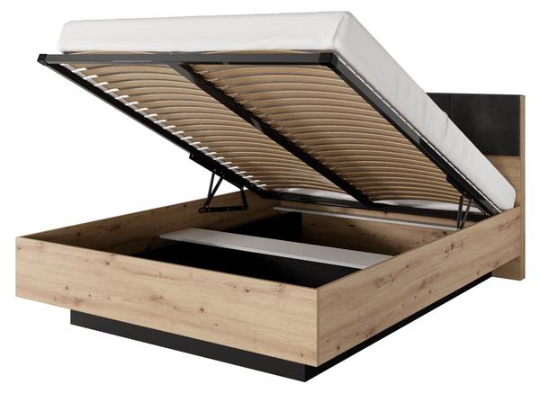 Lit avec deux tables de chevet Napoli Largeur : 264 cm
