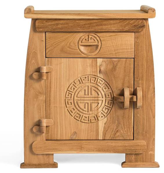 Nachttisch 2336 Braun - Massivholz - 40 x 60 x 54 cm