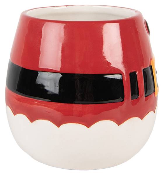 Mok Kerstman Rowan&Cups rood - keramiek - 12 x 17 x 15 cm