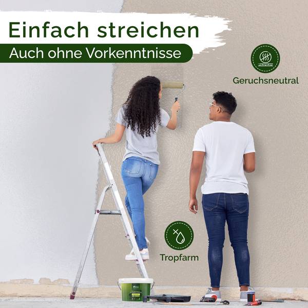 Wandfarbe   Seedy Sunflower Beige - Harz - 21 x 18 x 39 cm