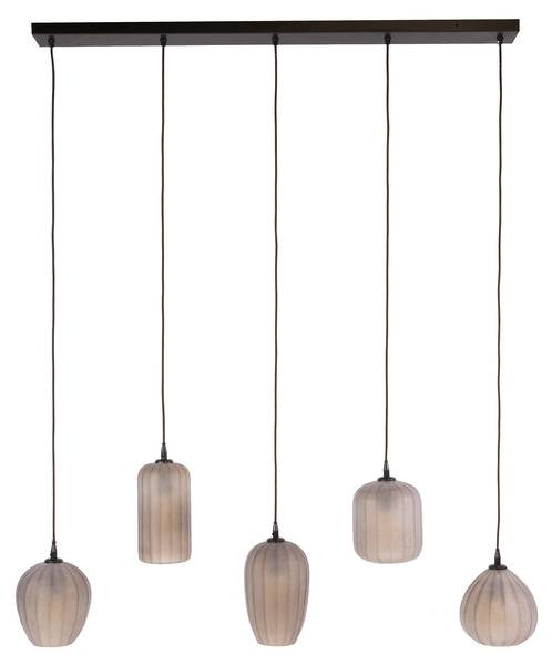 Hängeleuchte ALTURA Braun - Glas - 125 x 150 x 20 cm