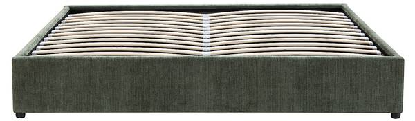 Bettgestell mit Bettkasten FIRMEO Grün - Textil - 148 x 30 x 201 cm