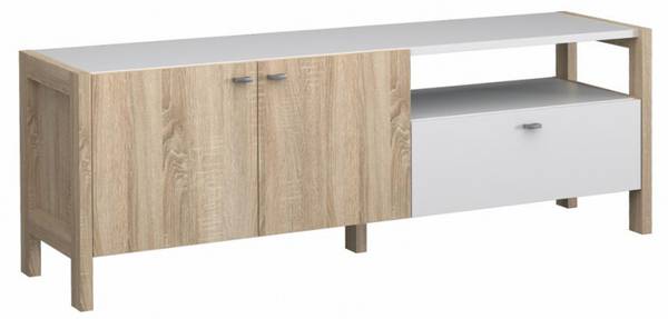 Meuble TV NORWAY Marron - Bois manufacturé - 170 x 58 x 41 cm