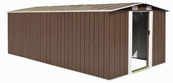 Gewächshaus 3005144 Braun - Stahl - 257 x 181 x 489 cm