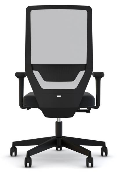 Bürostuhl Streamo Schwarz - Textil - 48 x 116 x 61 cm