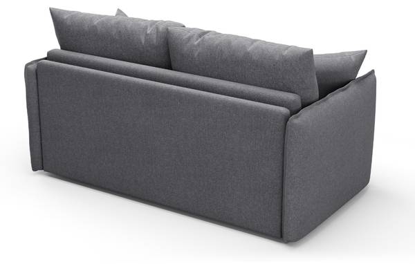 Sofa MIRA Grau - Massivholz - 104 x 90 x 185 cm