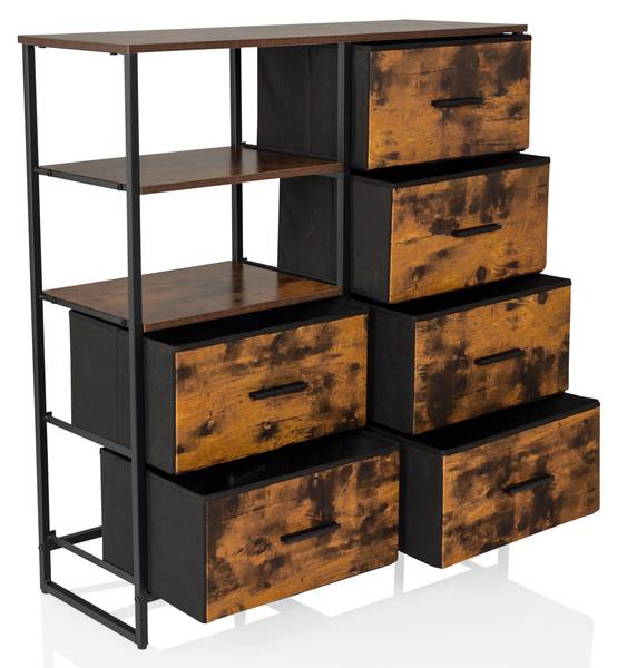 Kommode RAGALA Braun - Aluminium - 84 x 92 x 30 cm