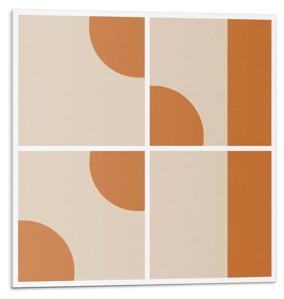 Fliesen Formen Gefüge 4er Set 50 x 50 cm