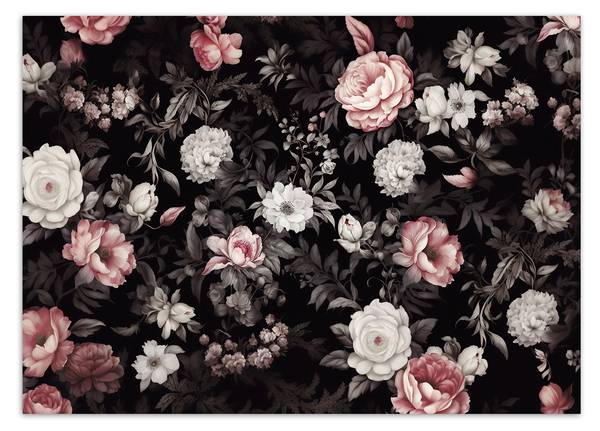Fototapete Pfingstrose Blumen Rosen 150 x 105 cm