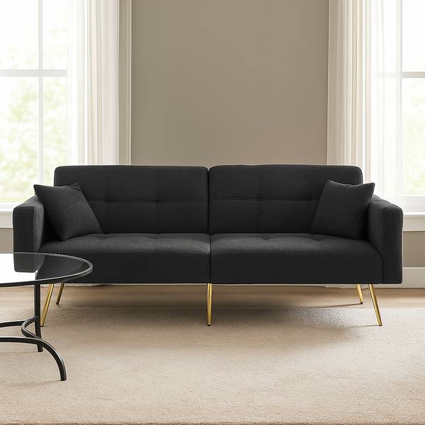 Schlafsofa Ridgewood Grau - Textil - 72 x 72 x 175 cm