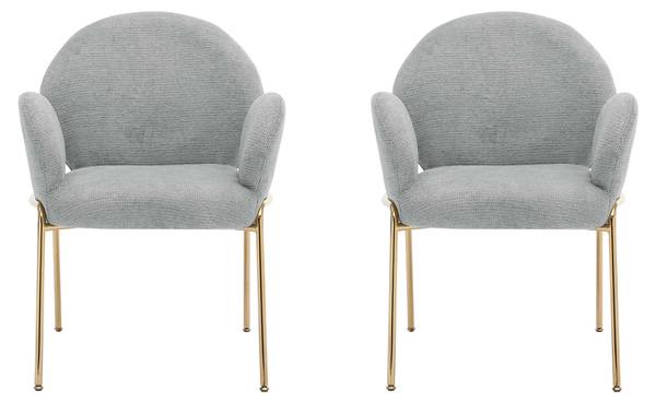 Armlehnstuhl Muz DC-1261/GL 2er-Set Grau