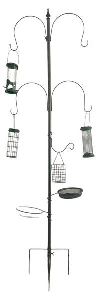 Vogelfutterstation 6-in-1 Grau