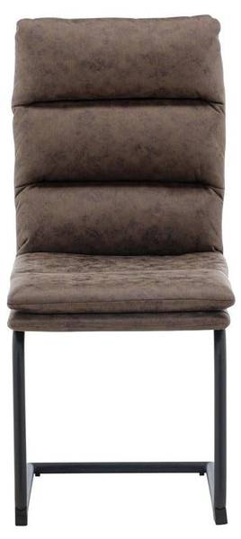 Freischwinger Zizo (2er-Set) Braun - Microfaser - 45 x 100 x 60 cm