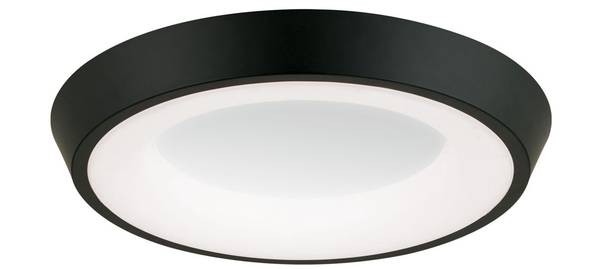 LED Deckenleuchte LOOK Schwarz - Metall - 55 x 9 x 55 cm