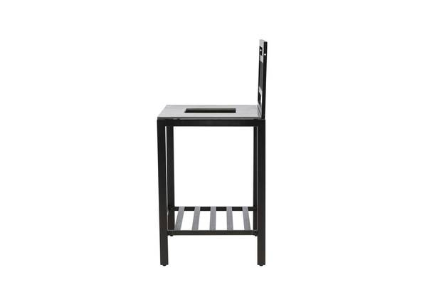 Outdoorküche Alicante Schwarz - Metall - 60 x 128 x 90 cm