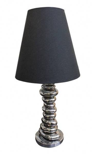 Lampe STONE Gris - Céramique - 35 x 76 x 35 cm