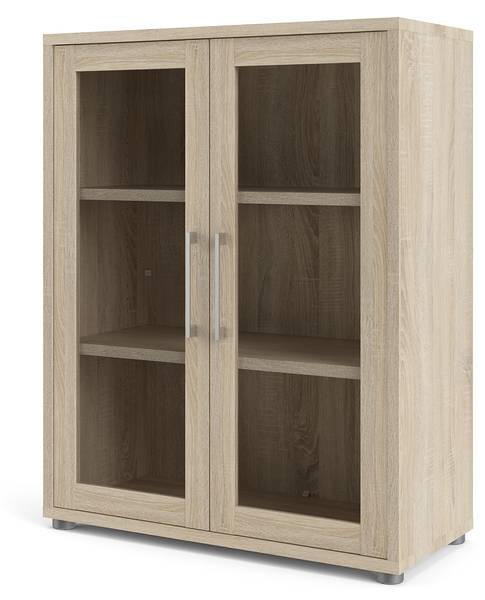Kantoorplank Prisma bruin - eikenhouten look