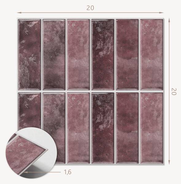 Vinyl tegels 00283396 (20er - Set) 20 x 20 cm