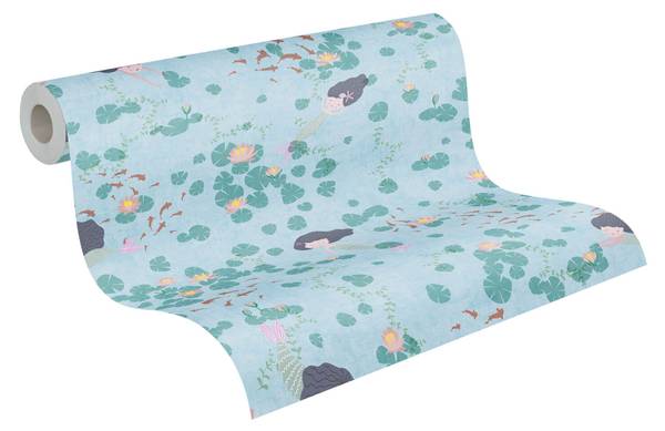 Vliestapete 771461-GU Blau - Fleece - 53 x 1005 x 1 cm