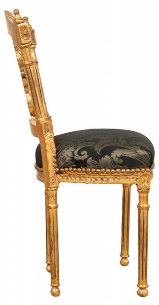 Esszimmerstuhl IMPERIAL Schwarz - Gold - Multicolor