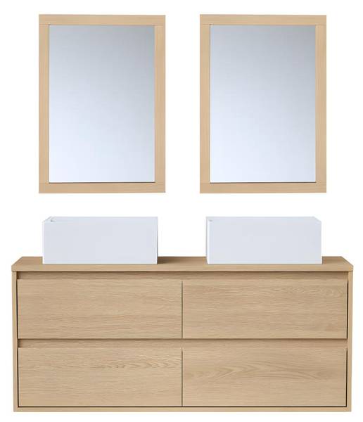 Doppelwaschtisch MILIPAM Tiefe: 120 cm