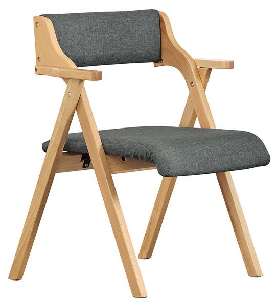 Klappstuhl FST98-SG Dunkelgrau - 78 x 56 cm - Massivholz