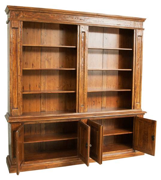 Bücherregal ITALIA Braun - Massivholz - 47 x 235 x 230 cm
