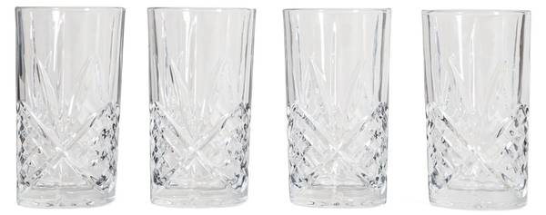 Gläser MIRRA 4er-Set Glas - 8 x 15 x 8 cm