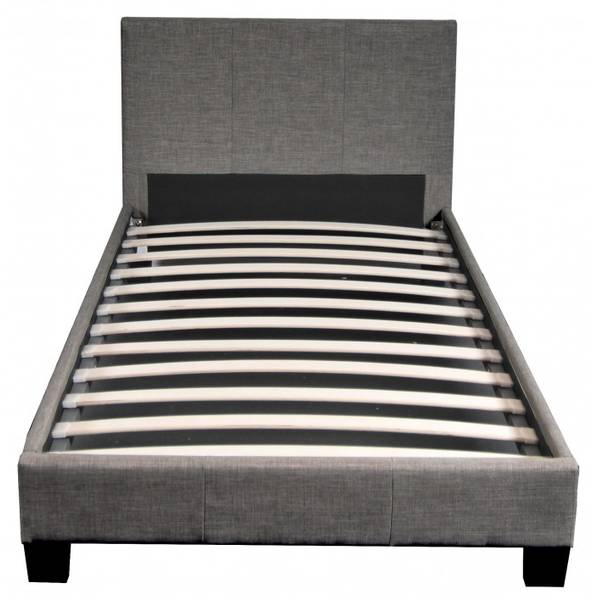 BETT DUBLIN mit Lattenrost Dunkelgrau - 190 x 90 cm