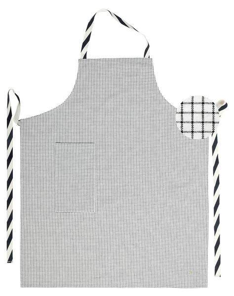 Küchenschürze Gustave Weiß - Textil - 90 x 1 x 75 cm