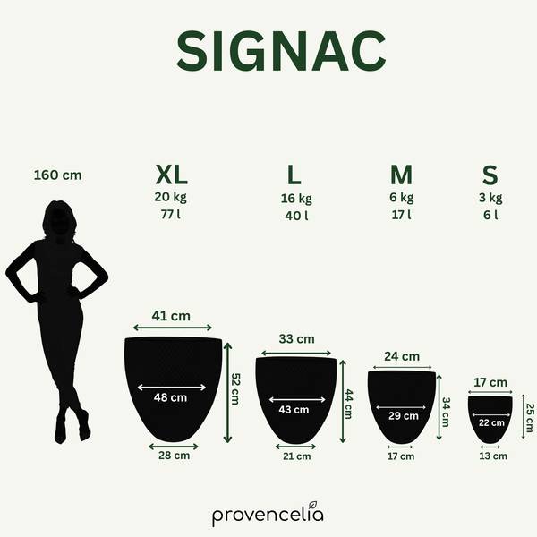 Blumentopf Signac Sandbraun - 38 x 44 x 38 cm