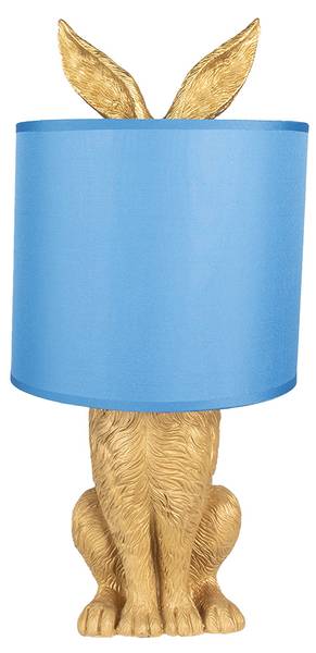 Tischlampe Kaninchen Ludovica Gold - Himmelblau