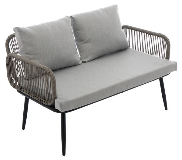 Ensemble de quatre pièces de jardin Gris - Matière plastique - 120 x 74 x 74 cm