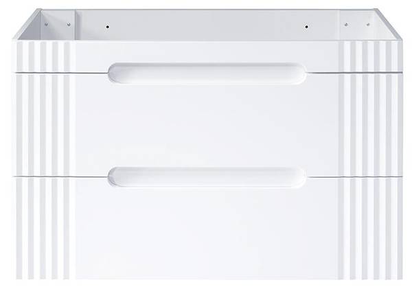 Armoire sous lavabos FIJI CUW100 2D Blanc - Mélamine - 100 x 62 x 46 cm