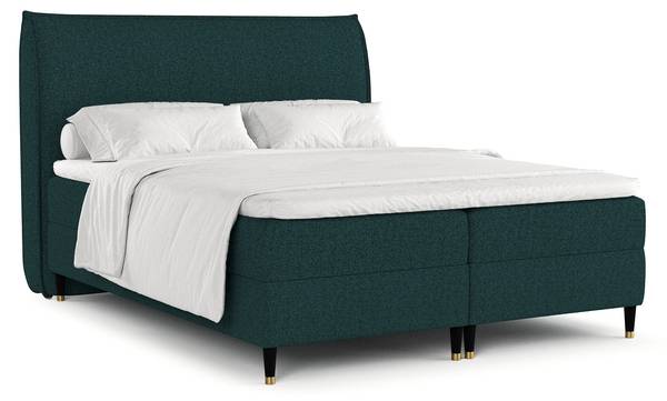 Boxspringbett Melba Grün - Liegefläche Länge: 160 cm