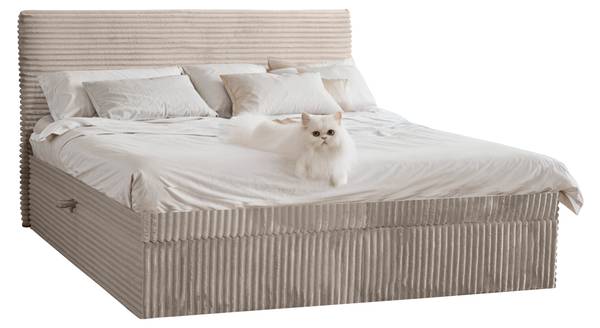 Boxspringbett TRENTO Beige - Breite: 126 cm - Liegefläche Breite: 120 cm