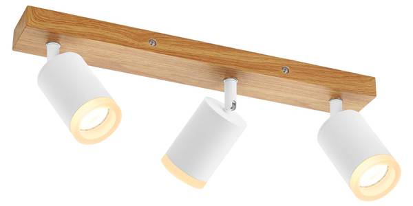 Deckenstrahler AQLEW Braun - Weiß - Tiefe: 41 cm