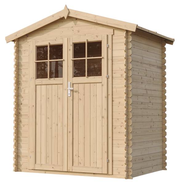 Gartenhaus mit Boden M367F+M367G Beige - Fichte - 180 x 224 x 130 cm