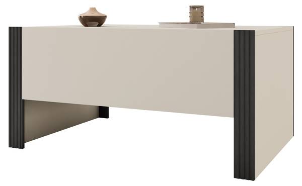 Couchtisch Tore Beige - Schwarz - Holzwerkstoff - 104 x 50 x 72 cm
